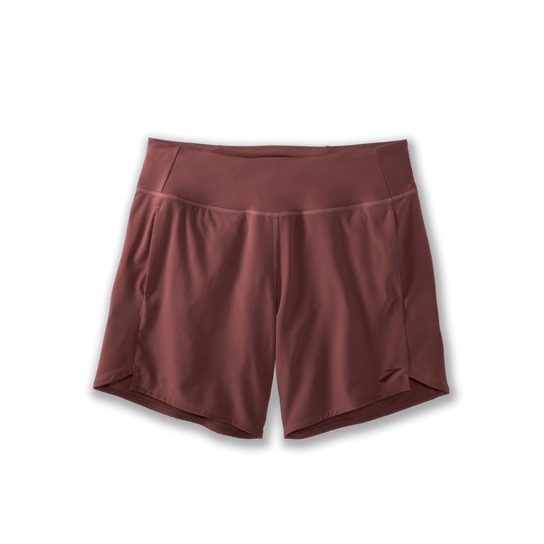 Brooks Chaser 7 - Womens Running Shorts - Burgundy/Terracotta (23980IMVU)